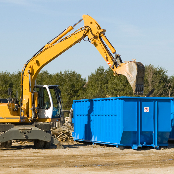 what kind of customer support is available for residential dumpster rentals in Maximo